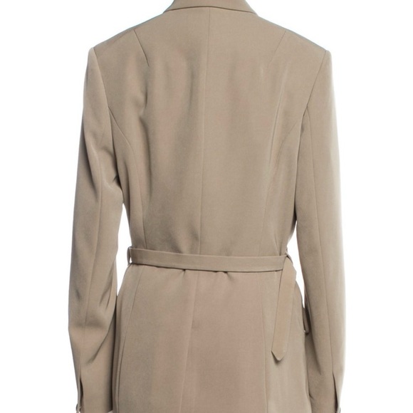 Beige Belted Women's Blazer - Picture 3 of 3